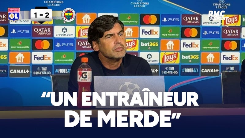 OL 1-2 Fenerbahçe : "C'est peut-être la raison pour laquelle je suis un entraîneur de merde", ironise Paulo Fonseca