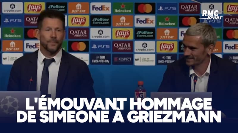 Atlético Madrid : “Je te considère comme un ami… je t'aime beaucoup”, l'émouvant hommage de Simeone à Griezmann