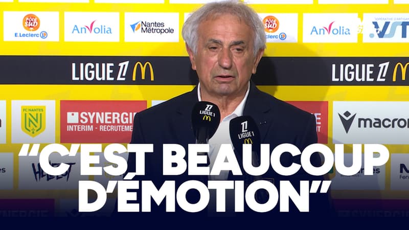 Nantes 3-0 OM : "C'est beaucoup d'émotion", la fierté d'Halilhodzic