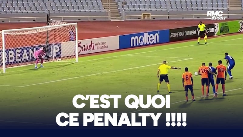 La course d'élan lunaire d'un tireur de penalty